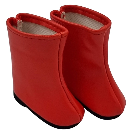Oryginalne buty Paola Reina dla lalki 32 cm Amigas 63217 czerwone kozaczki zapinane na rzep