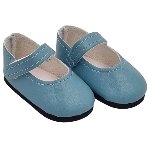 Oryginalne buty Paola Reina dla lalki 32 cm Amigas 63233 kolor niebieski light blue, z paseczkiem, zapinane na rzep