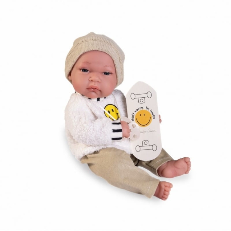 Lalka Hiszpańska 33 cm Antonio Juan 60149 Baby Tonet, bobas cały z winylu, chłopiec, ubranko, smoczek