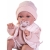 Lalka Hiszpańska 34 cm Antonio Juan 70364 Baby Toneta, bobas, elastyczny tułów, miękki brzuszek, w ciele stelaż, który pozwala na zmianę pozycji, w ubranku, smoczek, poduszka