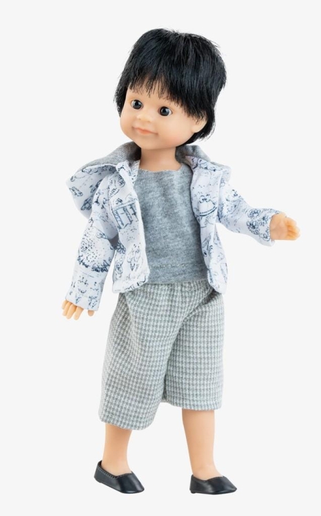 Oryginalne ubranko Paola Reina dla lalki 21 cm Mini Amigas 52137, bluza z kapturem, koszulka, spodnie