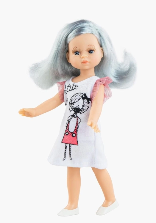 Oryginalne ubranko Paola Reina dla lalki 21 cm Mini Amigas 52132, sukienka, majteczki