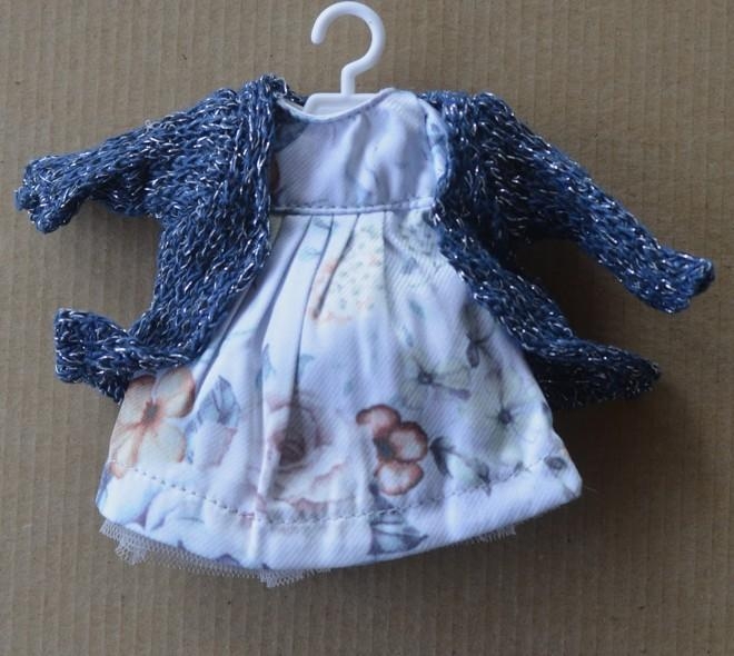 Oryginalne ubranko Paola Reina dla lalki 21 cm Mini Amigas 52114, sukienka, sweterek
