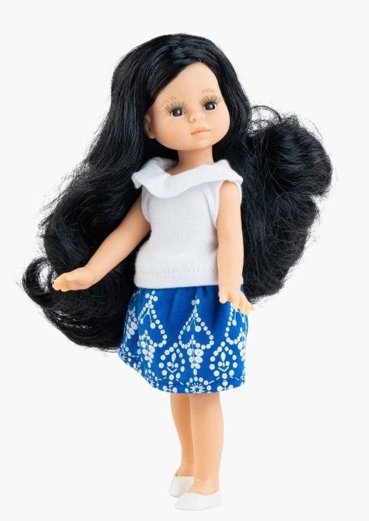 Oryginalne ubranko Paola Reina dla lalki 21 cm Mini Amigas 52134, bluzeczka, spódniczka, majteczki