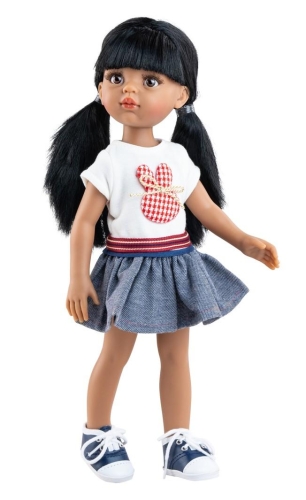 Oryginalne ubranko Paola Reina dla lalki 32 cm Amigas 54684, sukienka, majteczki