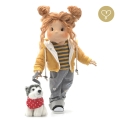Bluzka w paski dla lalki Lullu Dolls