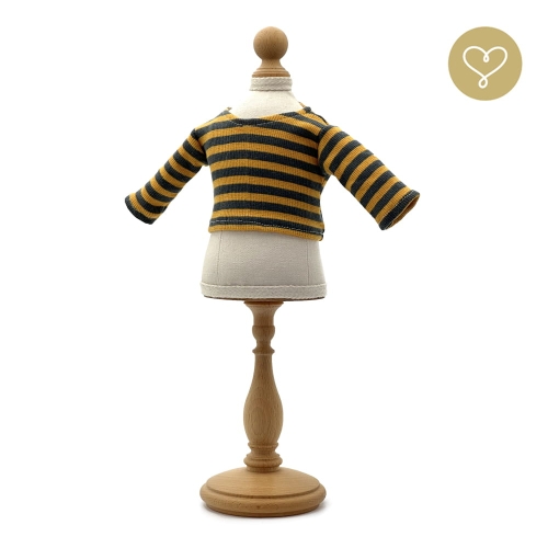 Bluzka w paski pomarańczowe dla lalki 38 cm Lullu Dolls