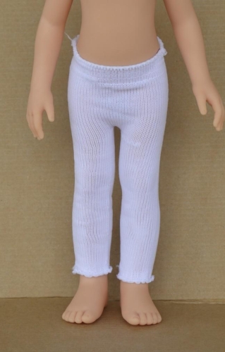 Oryginalne legginsy Paola Reina dla lalki 32 cm Amigas 84593 białe