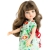 Lalka Hiszpańska 32 cm Paola Reina Amigas 04697 Carol, klasyczna, cała z winylu, zielone oczy, brązowe włosy z grzywką, sukienka, majteczki, buciki
