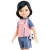 Lalka Hiszpańska 32 cm Paola Reina Amigas 04709 Candy futbolistka, klasyczna, cała z winylu, brązowe oczy, czarne krótkie włosy, strój futbolistki: bluza, spodenki, podkolanówki, buciki trampki