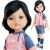 Lalka Hiszpańska 32 cm Paola Reina Amigas 04709 Candy futbolistka, klasyczna, cała z winylu, brązowe oczy, czarne krótkie włosy, strój futbolistki: bluza, spodenki, podkolanówki, buciki trampki