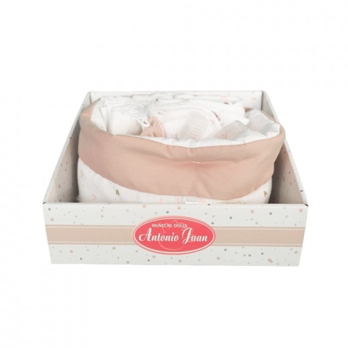 Oryginalne akcesoria Antonio Juan koszyk z akcesoriami dla lalki 92323