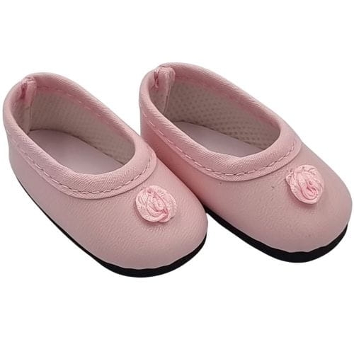 Oryginalne buty Paola Reina dla lalki 32 cm Amigas 63213 różowe pantofelki z kwiatuszkiem