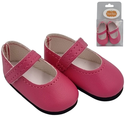 Oryginalne buty Paola Reina dla lalki 32 cm Amigas 63605 różowe z paseczkiem zapinane na rzep