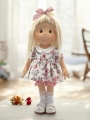 Sukienka w kwiaty dla lalki Lullu Dolls